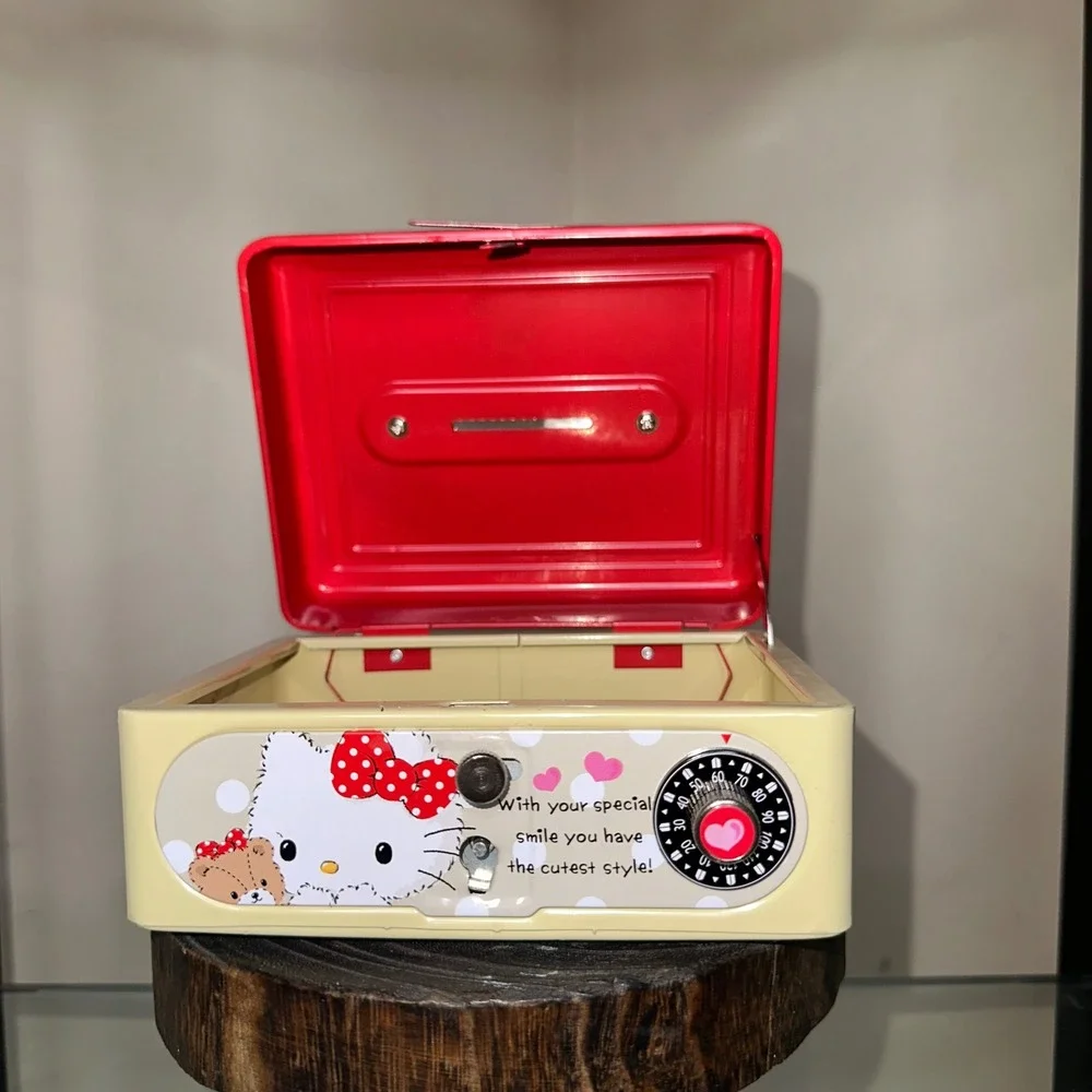 Vintage hello kitty cash box no key